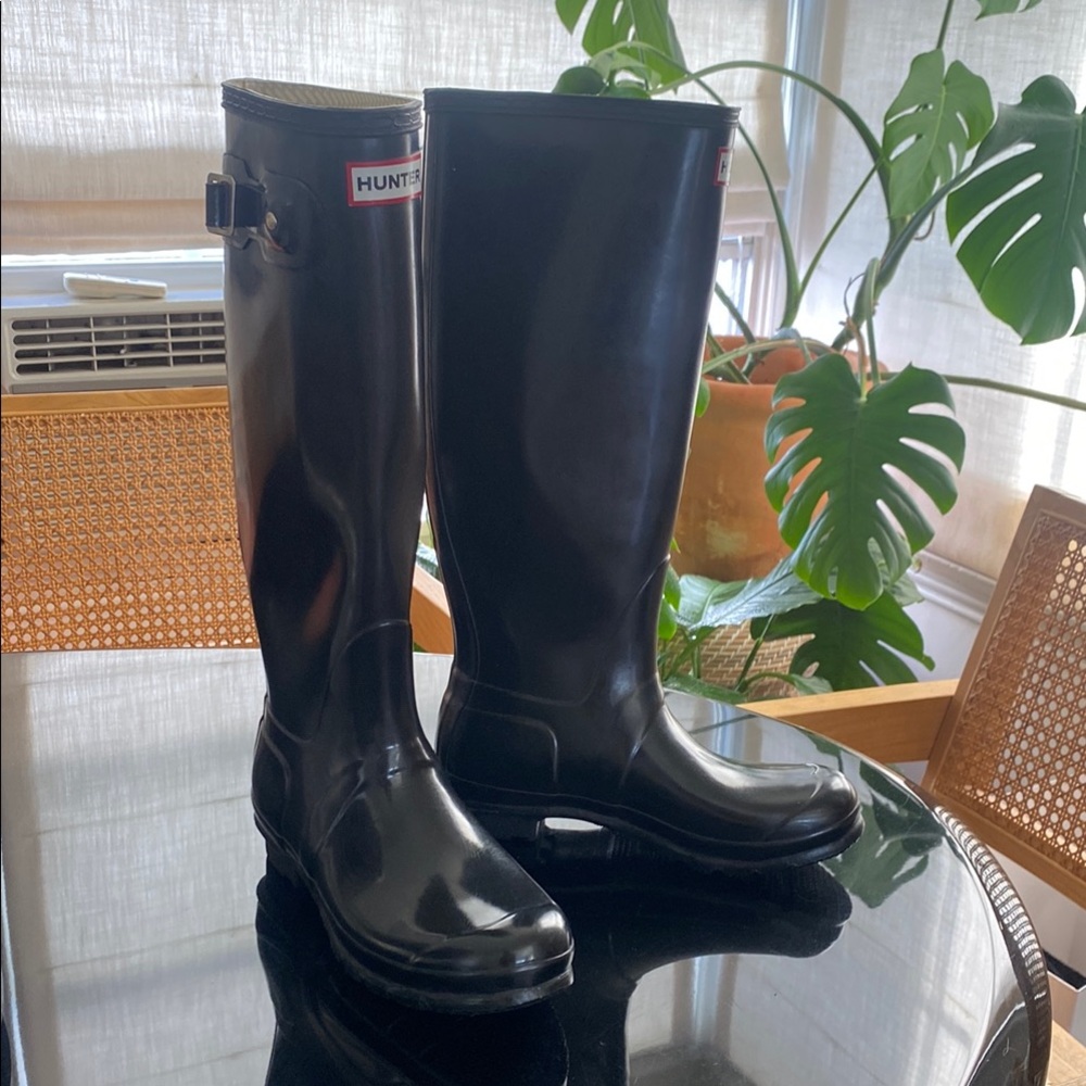 Hunter Women's Black Rain Boots